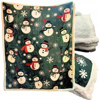 Kuscheldecke Weihnachtsdecke Winter Warm Flanell Schneemann Überwurf 130x150 cm Kuscheldecke Weihnachtsdecke Winter Warm Flanell Schneemann Überwurf 130x150 cm