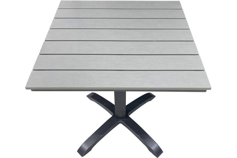 Kynast Aluminium Gartentisch 70 x 70 cm Nonwood anthrazit/hellgrau