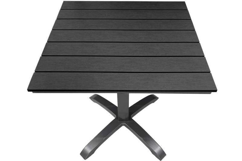 Kynast Aluminium Gartentisch 70 x 70 cm Nonwood anthrazit/schwarz