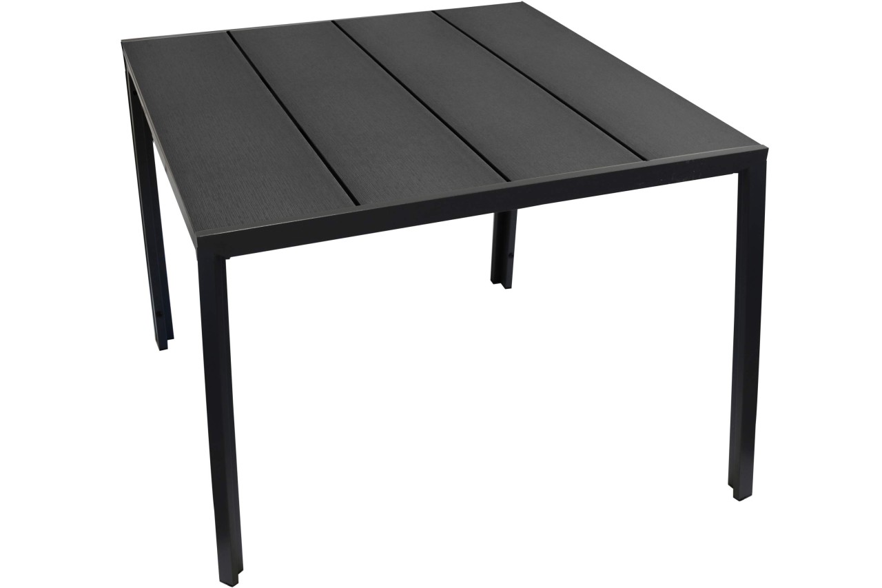 Kynast Gartentisch Aluminium 90 x 90 cm Nonwood anthrazit/schwarz
