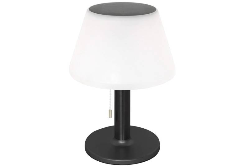 Kynast Solar LED Tischlampe warmweiß schwarz 2-Lichtstufen Außenbereich