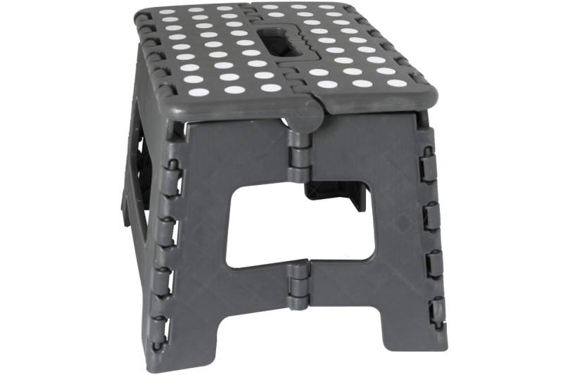 Kynast Tritt-Hocker 29 x 22 x 22 cm grau klappbar mit Griff max. 150 kg Leiter