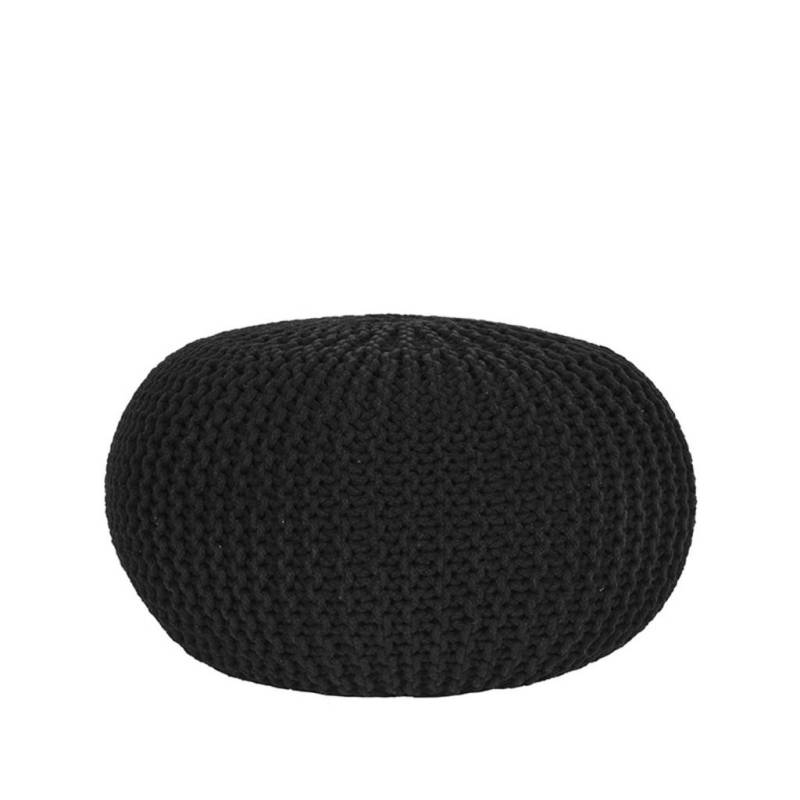 LABEL51 POUF Schwarz