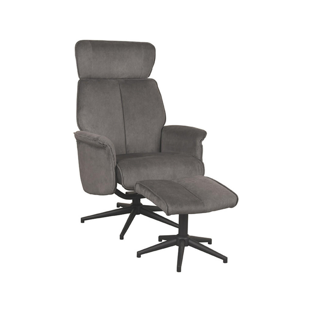 Label51 Sessel, Anthrazit, Textil, 1-Sitzer, 77x109x79 cm, Wohnzimmer, Sessel, Fernsehsessel von LABEL51