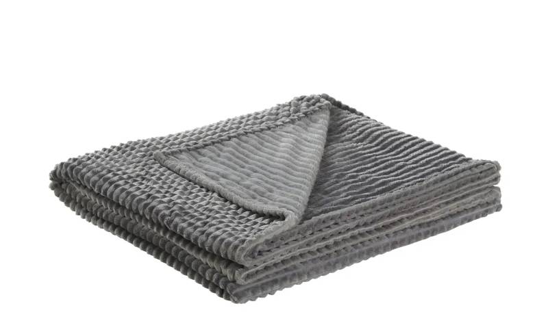 como Flanell Fleecedecke  Lexi XL ¦ grau ¦ Synthetik ¦ Maße (cm): B: 220 Dekokissen & Decken > Tagesdecken & Bettüberwürfe - Höffner