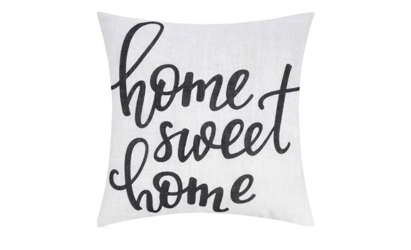 LAVIDA Kissen  Home Sweet Home ¦ weiß ¦ Maße (cm): B: 45 Heimtextilien > Kissen > Dekokissen - Möbel Kraft