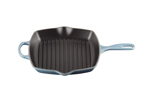 LE CREUSET Signature Gusseisen-Grillpfanne, Quadratisch, 26 cm, Für alle Herdarten inkl. Induktion geeignet, 2,86 kg, Chambray, 20183264340422 LE CREUSET Signature Gusseisen-Grillpfanne, Quadratisch, 26 cm, Für alle Herdarten inkl. Induktion geeignet, 2,86 kg, Chambray, 20183264340422 von LE CREUSET