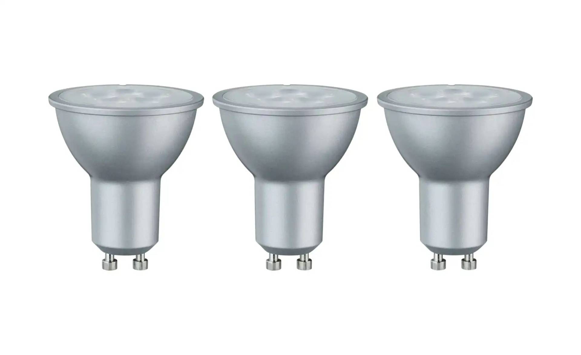LED 3-er Pack GU10/ 6 5W  silber   ¦ silber ¦ Maße (cm): H: 5,4  Ø: 5.1 Lampen & Leuchten > Innenleuchten > Leuchtmittel - Möbel Kraft