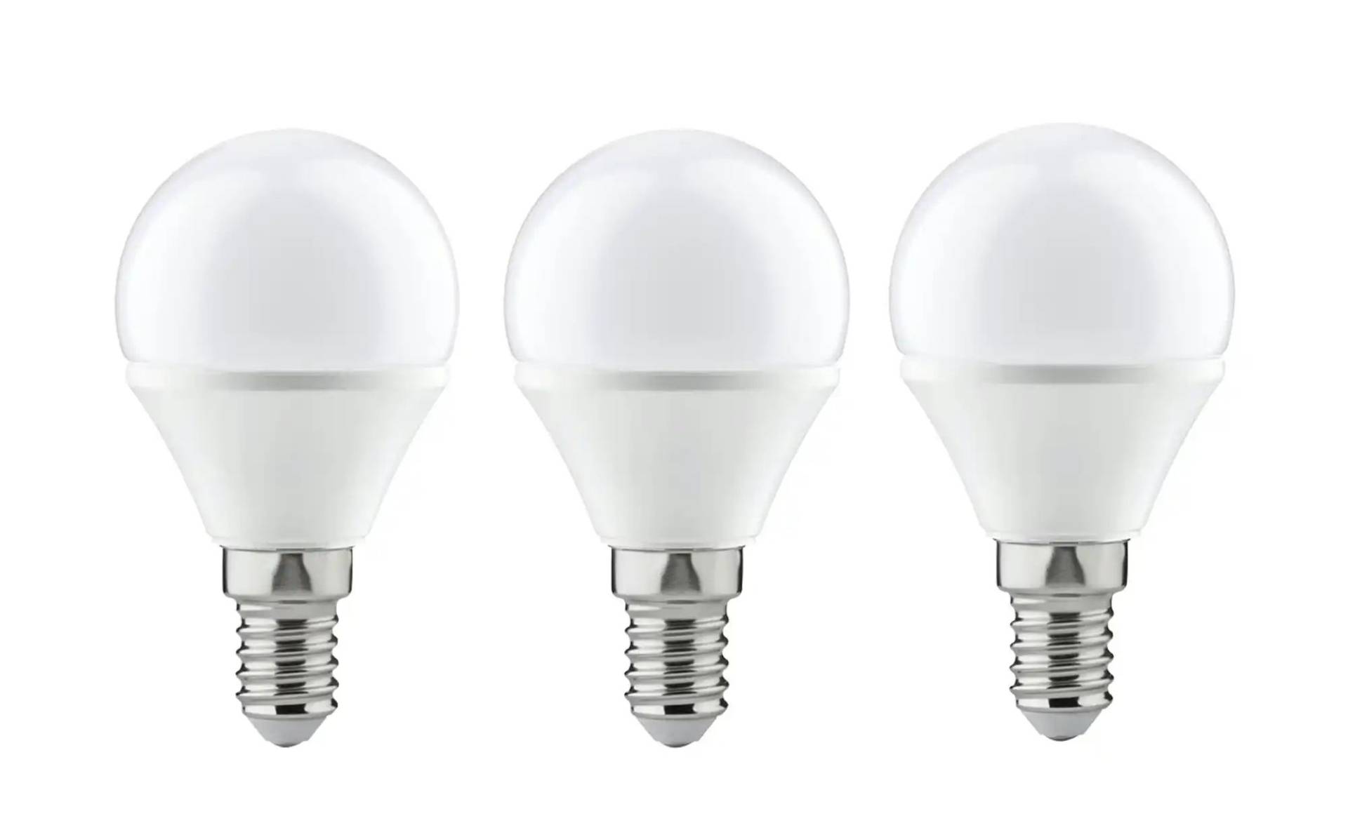 LED 3-er Pack  Tropfen E14 4W  250lm  2700K   ¦ weiß ¦ Maße (cm): H: 8  Ø: 4.5 Lampen & Leuchten > Leuchtmittel - Höffner