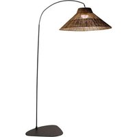 LED Außenlampe Akku 155 cm 2-in-1 IP54 Seegras Metall von Newgarden