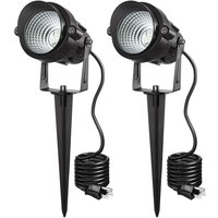 LED Außenstrahler mit Erdspieß LED Außenbeleuchtung Erdspieß Gartenlampe Wasserdicht IP65 15W Rasenleuchte, Baumleuchte, LED Bodenleuchte, RGB Bunte