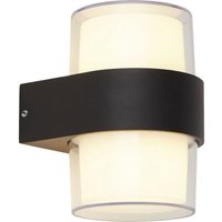 LED Außenwandleuchte IP44 Schwarz Weiß 3000 K Up Down von Searchlight