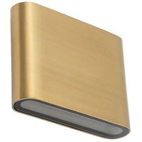 LED Außenwandleuchte Up Down Aluminium IP54 in Messing von Nowodvorski