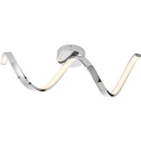 LED Badezimmerlampe Decke IP44 L: 58,5 cm Metall 3000K Chrom von Endon