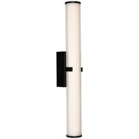 LED Badezimmerleuchte Wand 63 cm IP44 Glas Metall 3000 K von Searchlight
