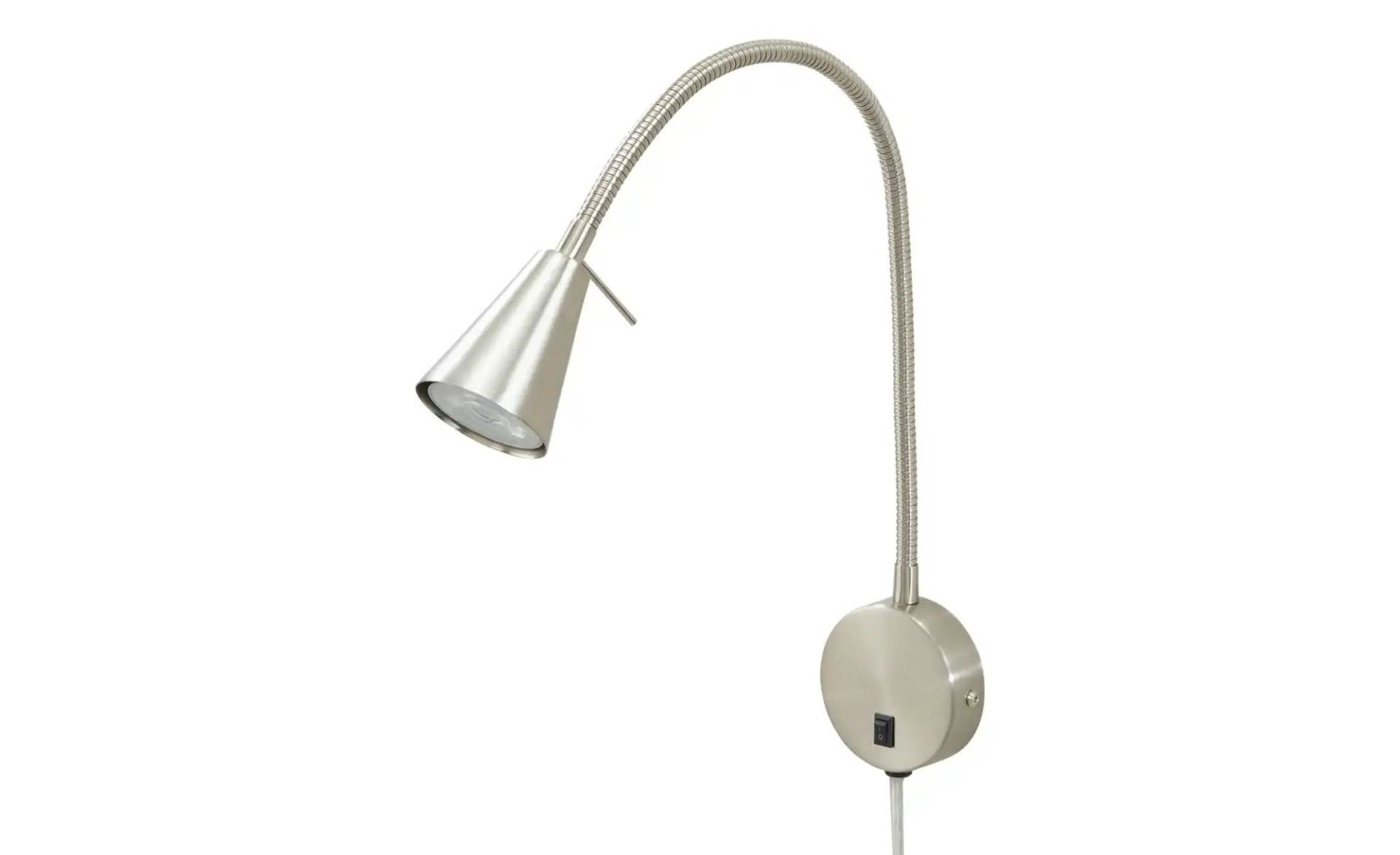 LED-Bettleuchte  Nickel-matt   ¦ silber ¦ Maße (cm): B: 20,5 H: 45 Lampen & Leuchten > LED-Leuchten > LED-Wandleuchten - Möbel Kraft