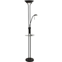 LED Deckenfluter Schwarz USB-Ladestation 177 cm Leselampe LED Deckenfluter Schwarz USB-Ladestation 177 cm Leselampe von Searchlight