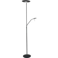 LED Deckenfluter mit Lesearm in Schwarz 185 cm dimmbar von Steinhauer BV (light+building)