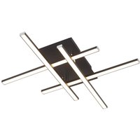 LED Deckenlampe 3000 K warmweiß Schwarz matt Chrom von Searchlight