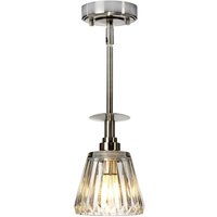 LED Deckenlampe Bad IP44 verstellbar Riffelglas VARINHA von ELSTEAD