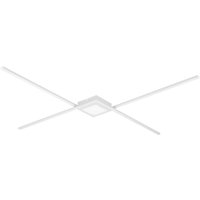 LED Deckenlampe Metall dimmbar Weiß 27 W minimalistisch von Trio