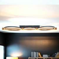 LED Deckenlampe Schwarz Natur Ringe 114,8 cm 3000 K LED Deckenlampe Schwarz Natur Ringe 114,8 cm 3000 K von Eco-Light