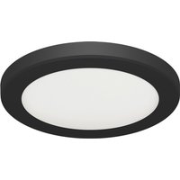LED Deckenlampe Schwarz Unterputz Aufputz D: 29,8 cm von Strühm