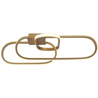 LED Deckenlampe in Gold B: 65 cm Lichtfarbe einstellbar LED Deckenlampe in Gold B: 65 cm Lichtfarbe einstellbar von Searchlight