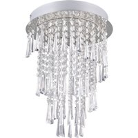 LED Deckenlampe mit Fernbedienung dimmbar Chrom Acryl LED Deckenlampe mit Fernbedienung dimmbar Chrom Acryl von Trio
