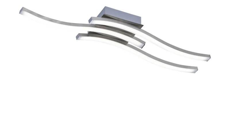LED-Deckenleuchte  3-flammig  Nickel matt   ¦ silber ¦ Maße (cm): B: 54 H: 7 Lampen & Leuchten > Deckenleuchten - Höffner