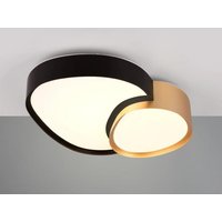 LED-Deckenleuchte 21W Gold 1 Stück Metall Schwarz, Gelb