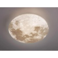 LED-Deckenleuchte ⌀37cm Kunststoff Weiß / Grau