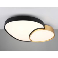 LED-Deckenleuchte 45W Gold 1 Stück Metall Schwarz, Gelb