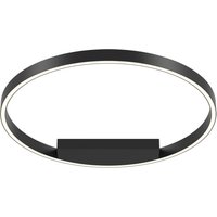 LED Deckenleuchte Aluminium D: 60 cm rund Schwarz TESSA von Maytoni