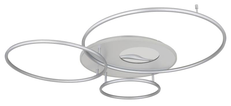 LED-Deckenleuchte Befer Opal/Silber max. 70 Watt Deckenlampe