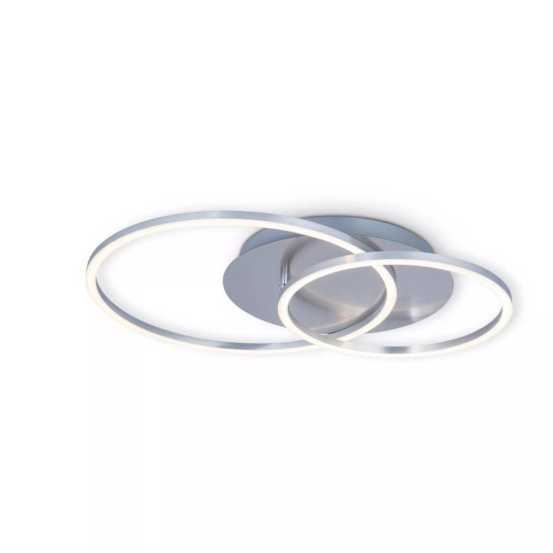 toom LED-Deckenleuchte 'Circle' silbern Aluminium, Kunststoff zwei Ringe von toom