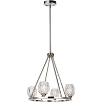 LED Deckenleuchte DARINA Nickel Ø54cm Lampe von ELSTEAD