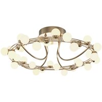 LED Deckenleuchte Edelstahl Ø 60 cm in Gold Weiß Modern von Maytoni