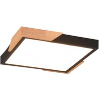 LED Deckenleuchte Holz 2400 lm B:31,5 cm Schwarz Natur von Trio Reality