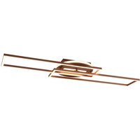 LED Deckenleuchte Kaffeebraun Dimmer Fernbedienung 30 W von Trio