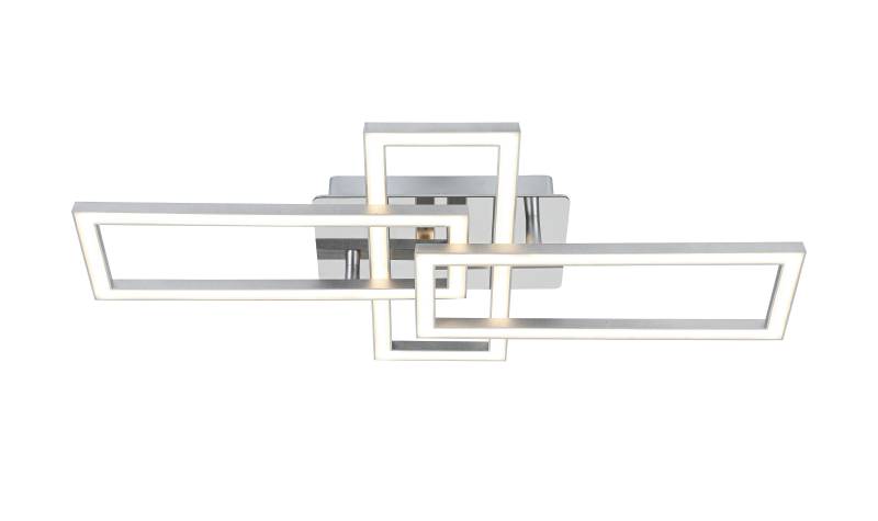 LED-Deckenleuchte Omie Silber-/Chromfarben max. 24 W Deckenlampe