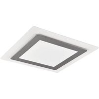 LED-Deckenleuchte Schwarz Matt / Gold 1 Stück Metall Hellgrau, Weiß