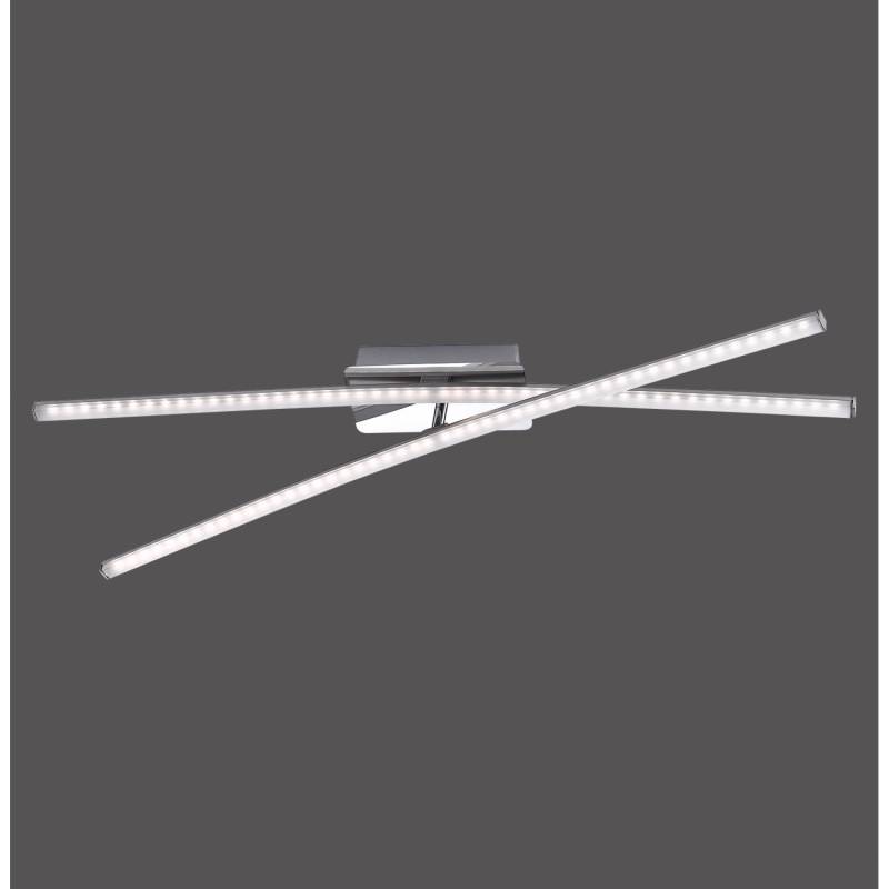 Just Light. LED-Deckenleuchte Simon Stahl 80,5 x 80,5 cm von -