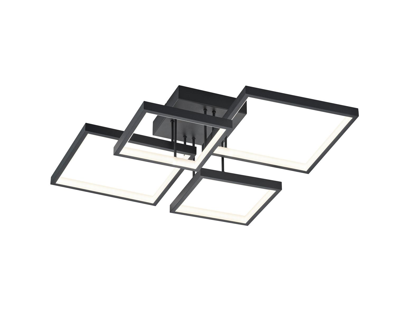LED-Deckenleuchte Sorrento Schwarz/Weiß max. 24 Watt Deckenlampe