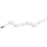 LED-Deckenleuchte Switch Dimmer Nickel /Acryl 1 Stück Metall Hellgrau, Weiß