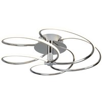LED Deckenleuchte Wohnzimmer Chrom Weiß 3000 K B: 56 cm LED Deckenleuchte Wohnzimmer Chrom Weiß 3000 K B: 56 cm von Searchlight