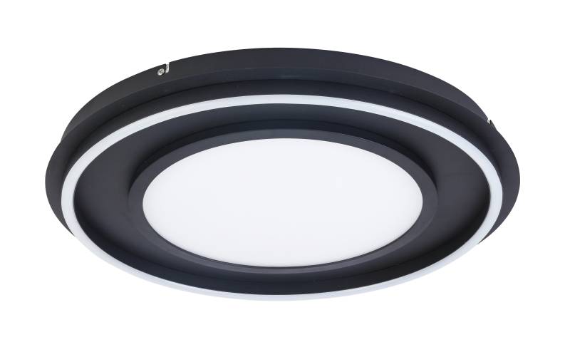 LED-Deckenleuchte Yael in Schwarz max. 41 Watt Deckenlampe