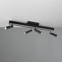 LED Deckenleuchte ausziehbar ca. 85-133 cm  Matt 1 Stück Metall Schwarz