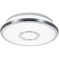 LED-Deckenleuchte ca. 21 cm Chrom 1 Stück Acryl / Kunststoff Weiß