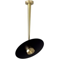 LED Deckenleuchte rund D: 30 cm in Bronze hell Schwarz von Ghidini Giovanni Battista